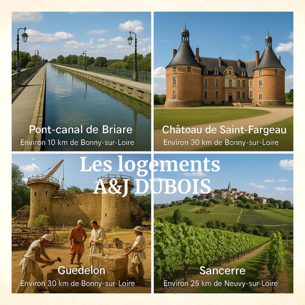 A&Jduplex - Bonny Sur Loire - Chateaux De Guedelon - Pont Canal Ngoại thất bức ảnh